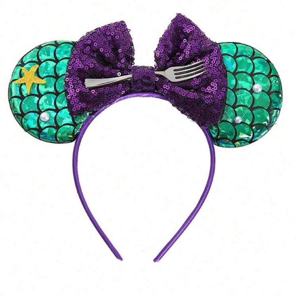 Ariel Little Mermaid Fork Tail Mouse Ears